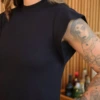 Boutique Dona Ana - Vestido Midi Muscle Preto em Algodão