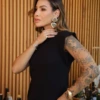 Boutique Dona Ana - Vestido Midi Muscle Preto em Algodão