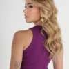 Boutique Dona Ana - Regata Ribana Canelada Roxo Purple Violet – Ajuste Perfeito e Conforto Premium