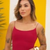 Boutique Dona Ana - Regata Manu Pink Reddish em Suplex Santa Constância – Elegante, Confortável e Atemporal