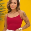 Boutique Dona Ana - Regata Manu Pink Reddish em Suplex Santa Constância – Elegante, Confortável e Atemporal