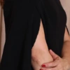Boutique Dona Ana - Capa Lucerna Feminina em Modal Preto, Elegante, Sofisticada e Atemporal