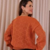Boutique Dona Ana - Blusa Aurora Ferrugem em Tricô com Fio Tecnológico – Moderna, Sofisticada e Confortável