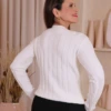 Boutique Dona Ana - Blusa Modal Isla Off Talco em Tricot – Delicada, Sofisticada e com Toque Premium