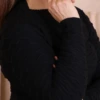 Boutique Dona Ana - Blusa Modal Prado Preta em Tricot – Sofisticada, Atemporal e com Toque Premium