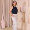 Boutique Dona Ana - Calça Feminina Zara em Linho Cru de Alfaiataria – Elegante, Atemporal e Sofisticada