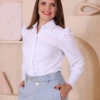 Boutique Dona Ana - Calça Pantalona Azul Claro de Alfaiataria com Cinto – Sofisticação, Elegância e Caimento Impecável