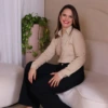 Boutique Dona Ana - Camisa Social Feminina Bege em Alfaiataria – Clássica, Elegante e Versátil