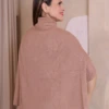 Boutique Dona Ana - Capa Lucerna Feminina em Modal Bege – Sofisticada, Leve e Atemporal